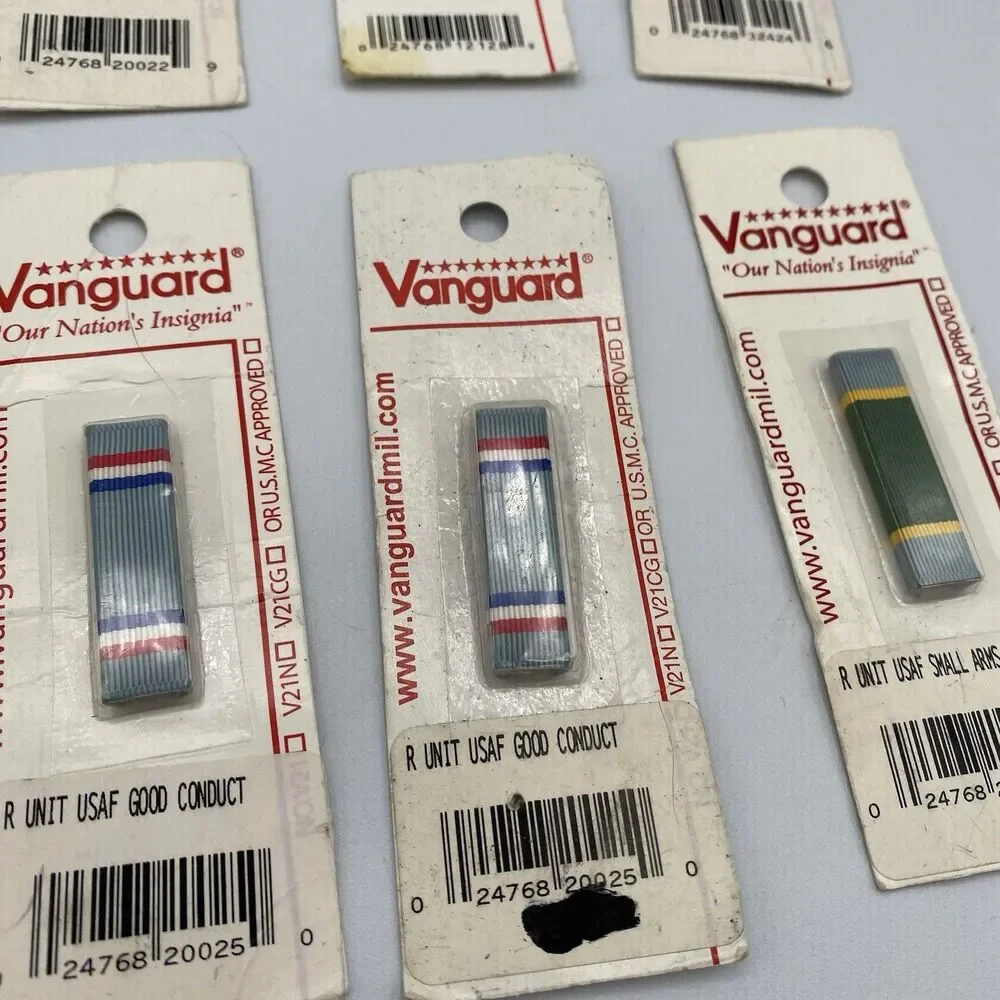 Mixed Lot US Vanguard Military Ribbon Bars Pins & Accessories Awards Collection